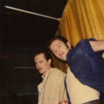 Steve-Buscemi-And-Joe-Strummer-on-the-set-of-Mystery-Train