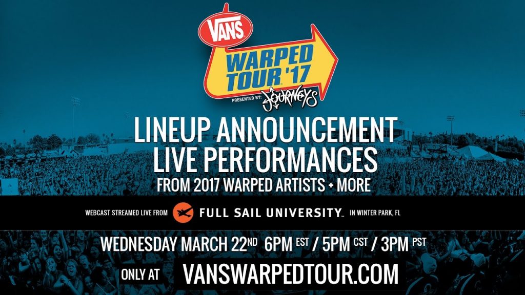 Official WARPED TOUR Lineup + Dates Confirmed And No Canadian Dates