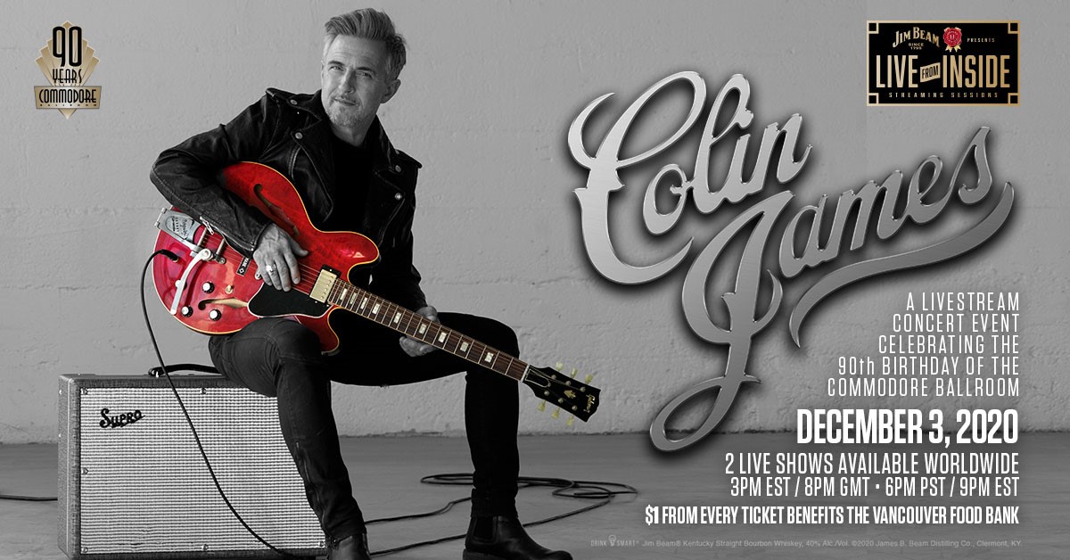 Colin James Celebrates Commodore Ballroom 90th Birthday That