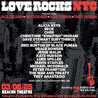 Alicia Keys, Beck, Cher, Peter Frampton, and More to Headline LOVE ROCKS NYC 2025 Benefit Concert at the Beacon Theatre