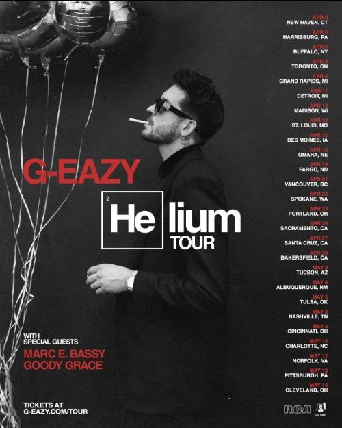 G -Eazy expands “Helium ‘Tour with North American dates and a residence in Las Vegas – this Eric Alper