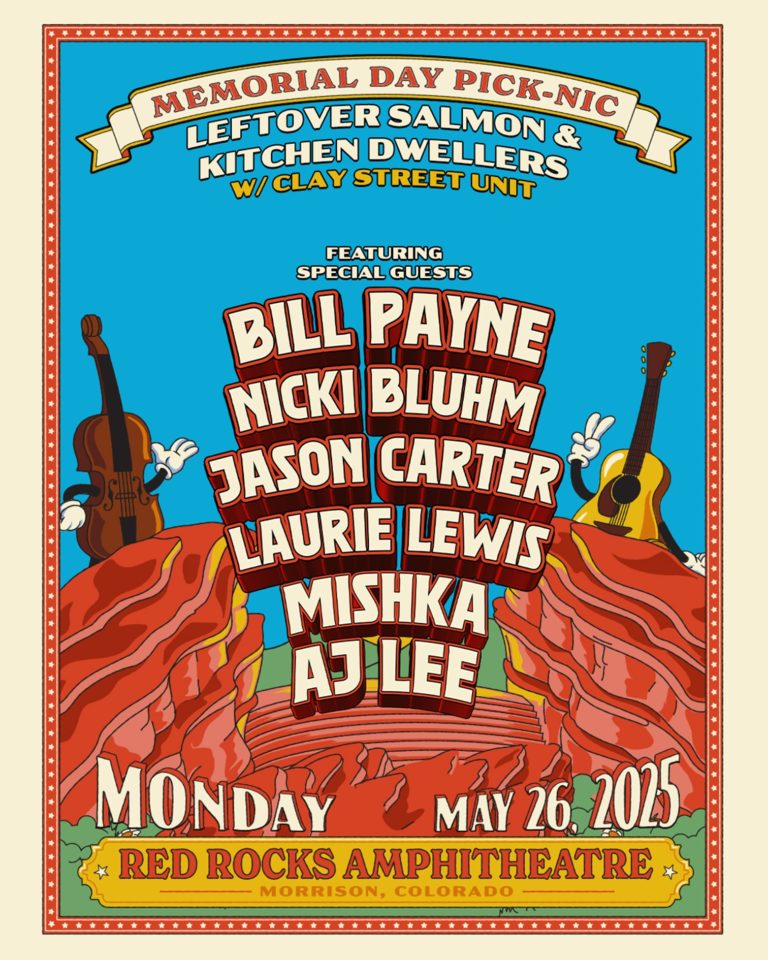 Leftover Salmon and Kitchen Dwellers Announce Star-Studded 35th Anniversary “Pick-Nic” at Red Rocks This Memorial Day